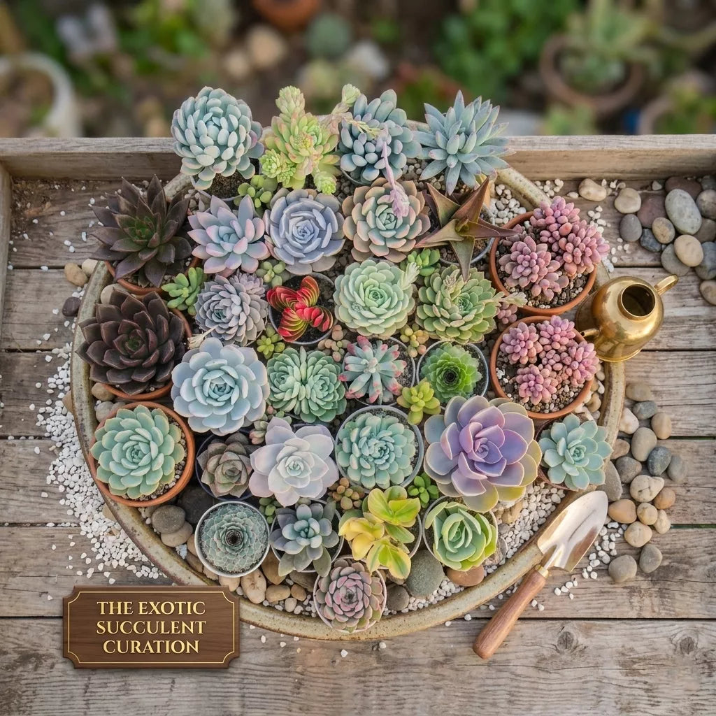 Combo of 25 succulent plants (bare rooted)