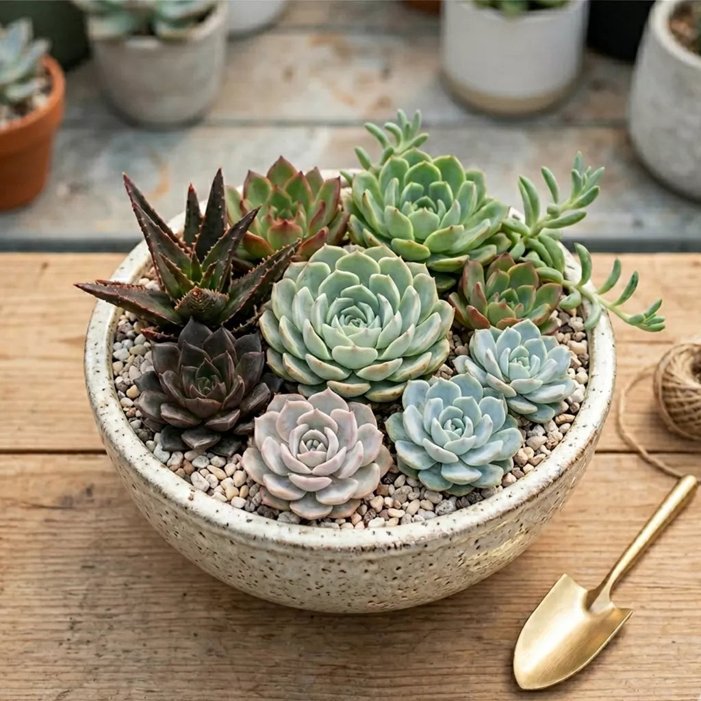 Combo of 8 succulent plants (bare rooted)