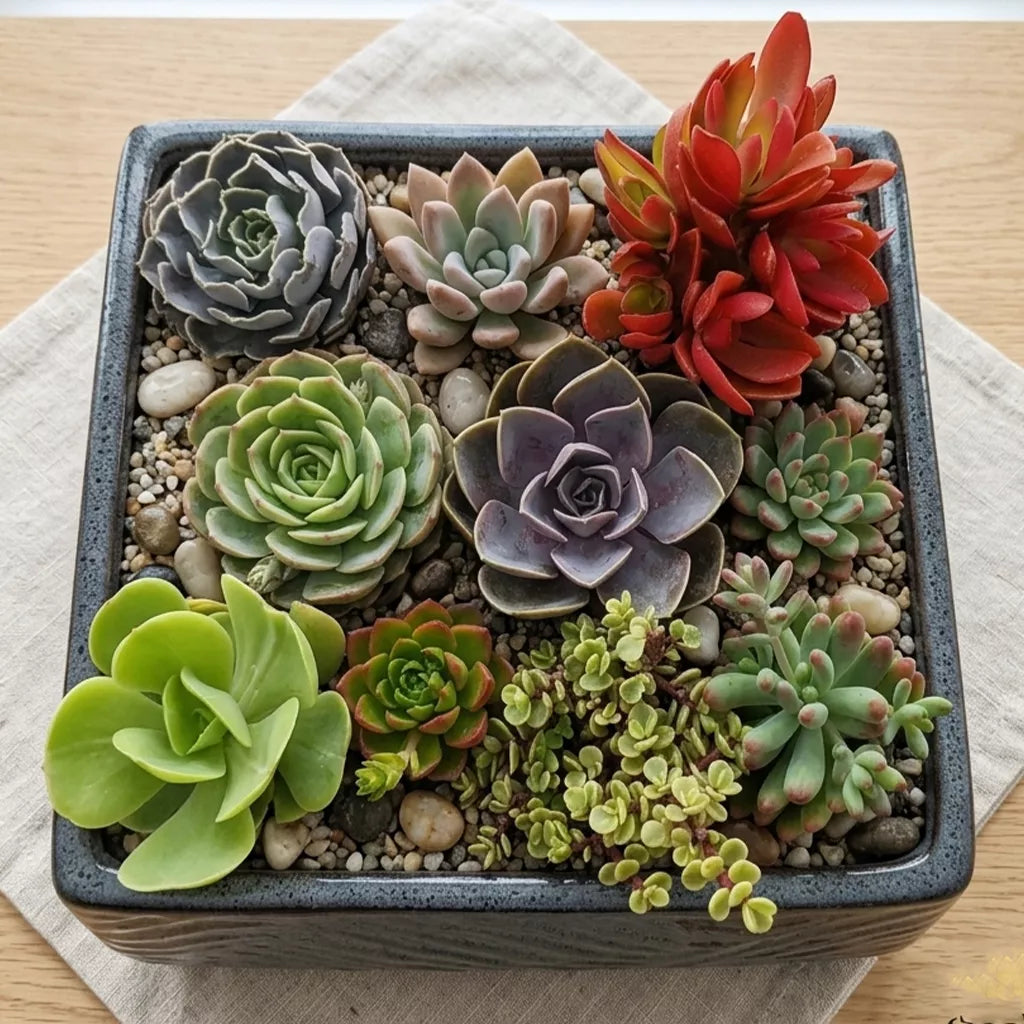 Combo Of 10 Succulent Plants (Bare Rooted)
